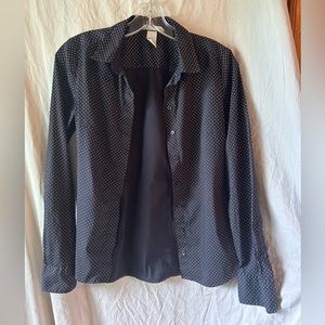 Poka dot button up shirt